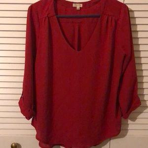 Red blouse